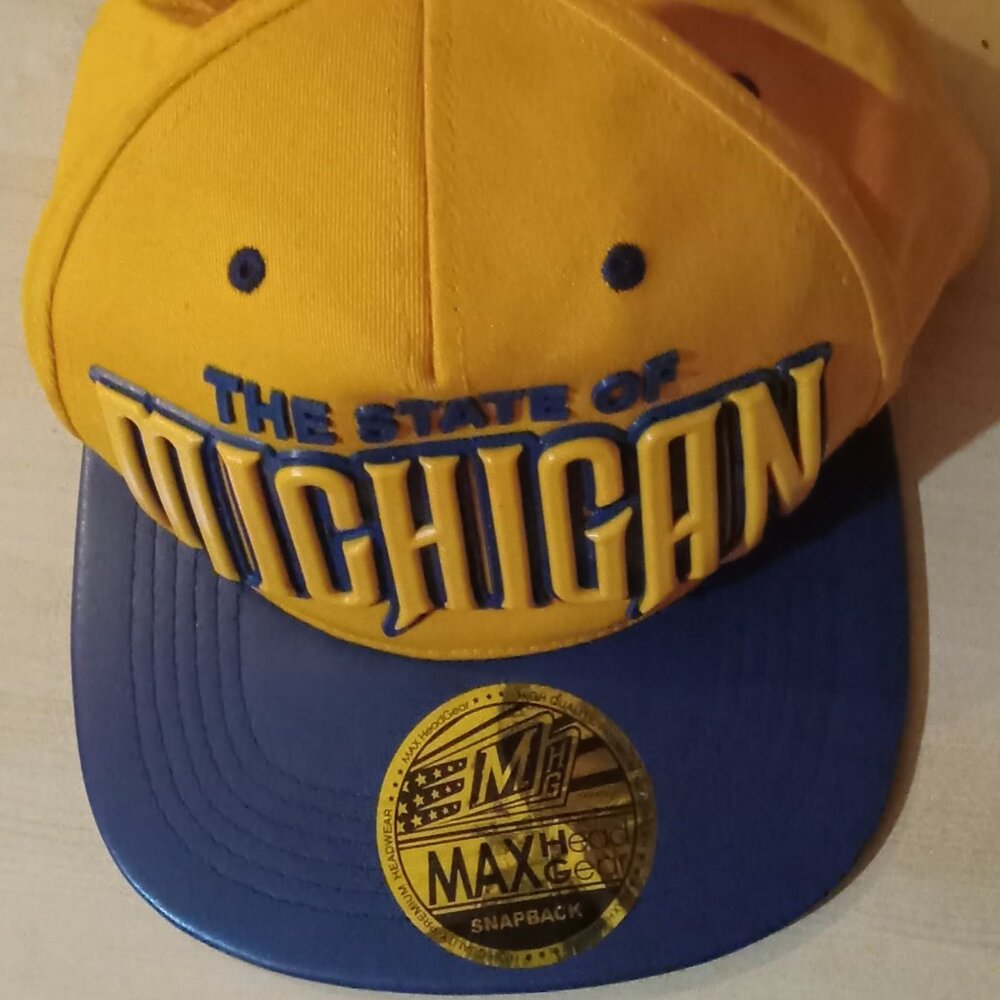 Max Headgear snapback hat, State of Michigan